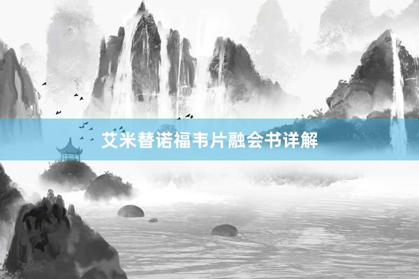 艾米替诺福韦片融会书详解